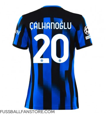 Inter Milan Hakan Calhanoglu #20 Replik Heimtrikot Damen 2023-24 Kurzarm